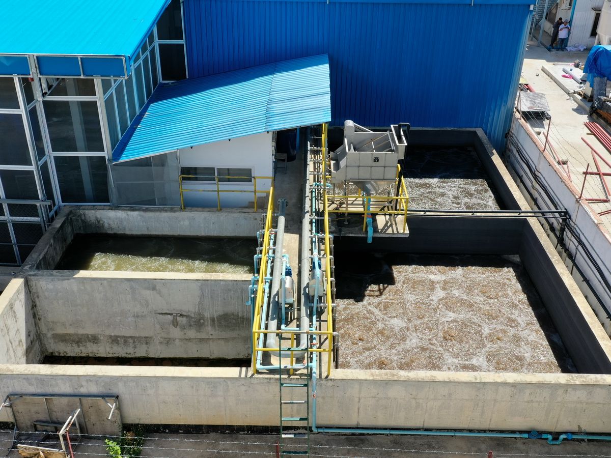 Biological aeration tanks